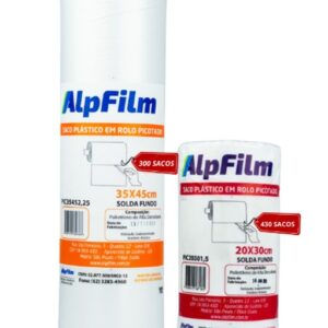 Combo Picotado em dobro P & M - (1 unidade de Saco Picotado 20X30cm + 1 unidade de Saco Picotado 35X45cm) - C29