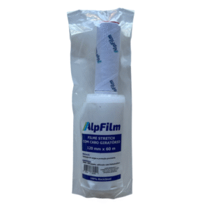 Alpfilm Filme Stretch PE com Manopla (Cabo Giratório) - 12cm x 60m - 1 un.