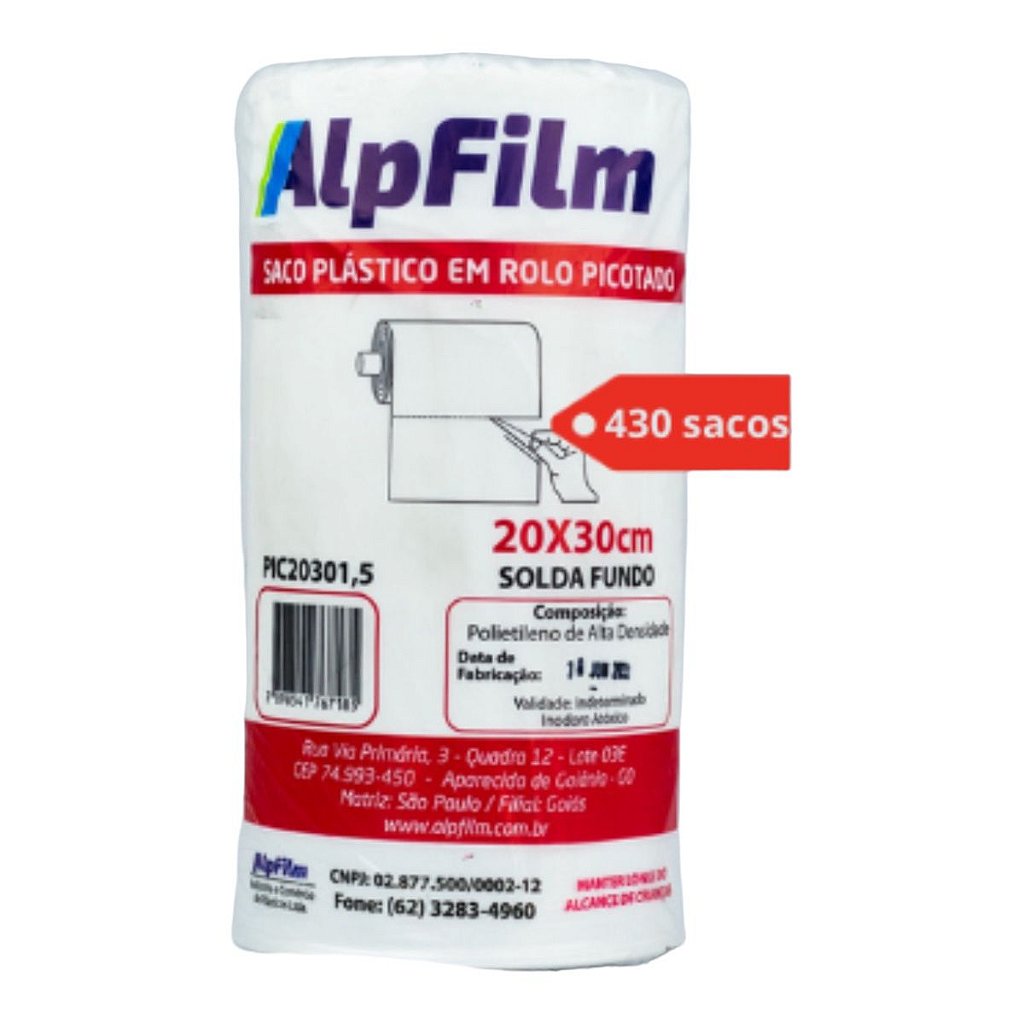 Combo Protect Trilho P + Saco Picotado (1 unidade Trilho 28cm x 300m + 1 unidade Saco Picotado 20x30cm) - C11 - Imagem 3